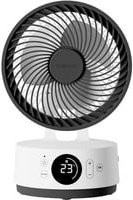 MeacoFan Sefte 6 Ventilator in Weiß und Grau mit Oszillation und Schlafmodus, wiederaufladbar - Bild 1