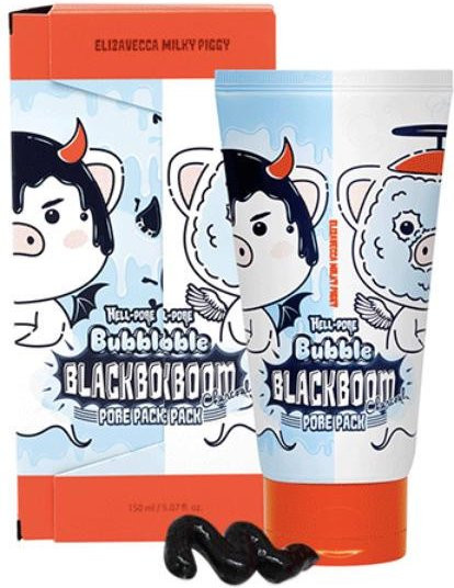 Elizavecca Milky Piggy Hell Pore Bubble Black Boom, Maske mit Holzkohle, 150 ml - Bild 1