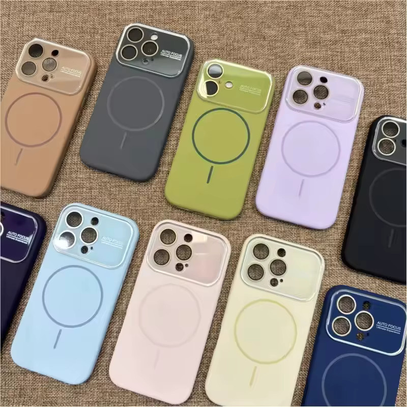 Apple Flüssigsilikon-Handyhülle mit MagSafe und Acryl-Linse für iPhone 17, 16, 15, 14 Pro Max in Purple - Bild 3