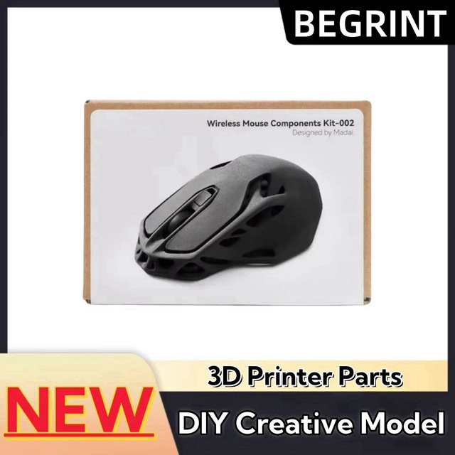 BambuLab DIY 3D-Druck Modell für kabelloses Mausladegerät mit LED-Licht und Hardware-Uhr - Bild 1