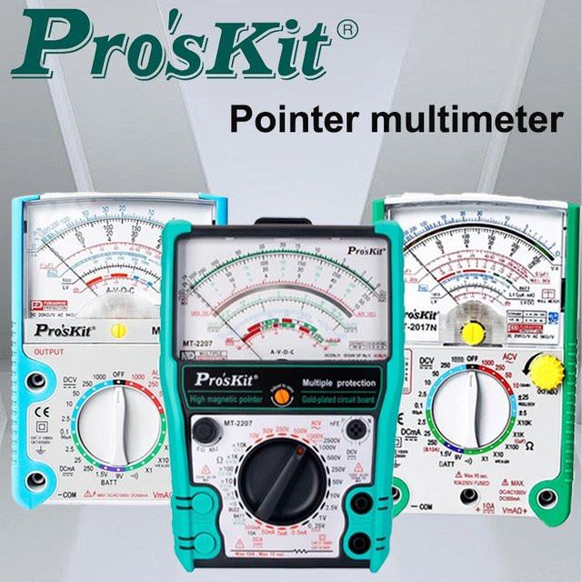 ProsKit Analoges Multimeter MT-2019/2017/2018 mit Sicherheitsstandard für professionelle Ohm-Messungen - Bild 1