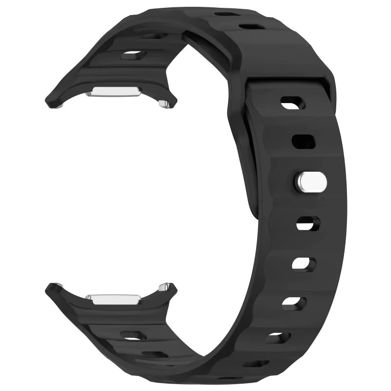 Correa Uhrenarmband Silikon, Schwarz, Samsung Galaxy Watch 2025 Ultra 47 mm - Bild 3