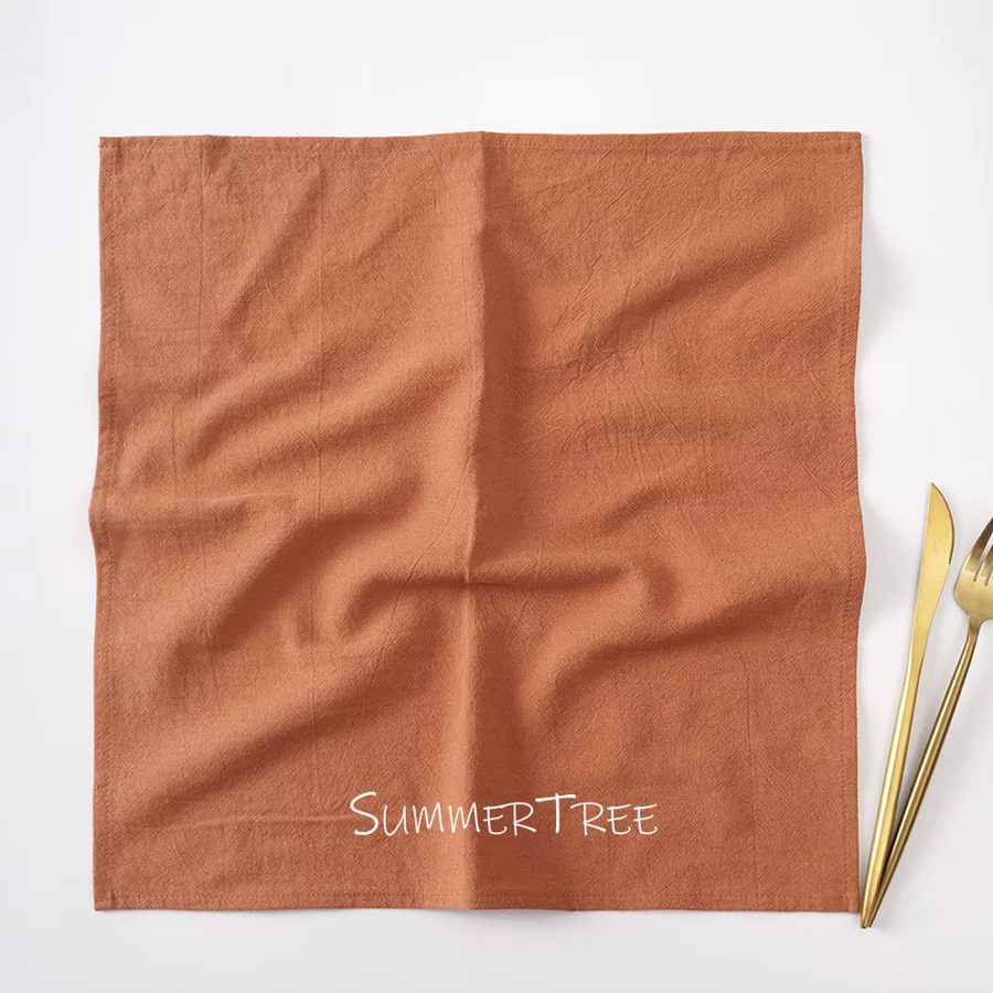 24er-Pack SUMMERTREE Stoffservietten aus Baumwolle, beige, B/B: 40 x 40 cm, waschbar und wiederverwendbar - Bild 2