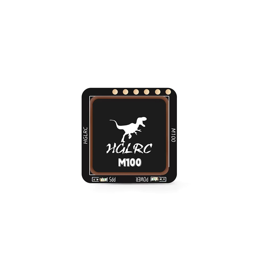 HGLRC M100-5883 GPS-Modul mit Kompass und Keramikantenne in Schwarz, B/B/H: 2,1 x 2,1 x 0 cm, für RC-Flugzeuge und FPV mit integrierten LED-Anzeigen - Bild 2