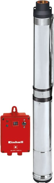 Einhell Tiefbrunnenpumpe GC-DW 1300 N in Silberfarben mit 5000 l/h und 65 m Förderhöhe - Bild 1