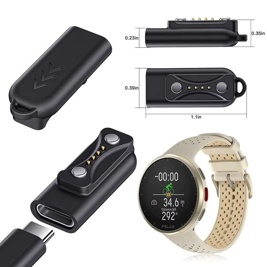 ALLOET Uhren-Ladeadapter USB-C, Schwarz, Unisex - Bild 2