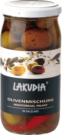 Lakudia Griechische Oliven gemischt 355 g - Bild 1