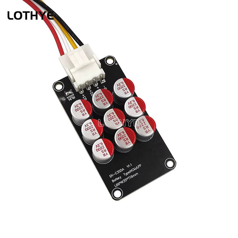 LOTHYE Active Equalizer Balancer Board 5A für 3S 4S Li-Ion LiPo LiFePO4 LTO Batterien in Schwarz - Bild 1