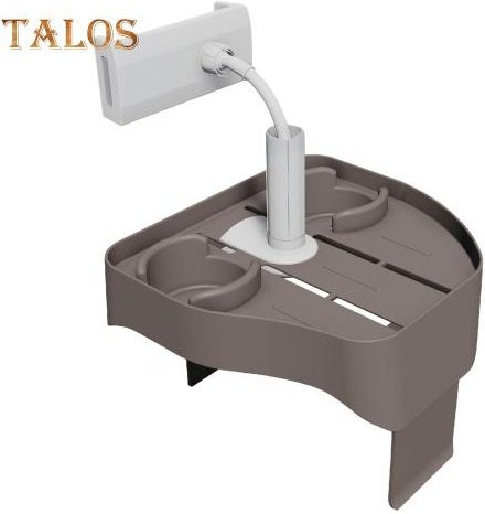 Talos home Garden 3-in-1 Telefonhalter und Getränkehalter, verstellbar, Grau - Bild 1