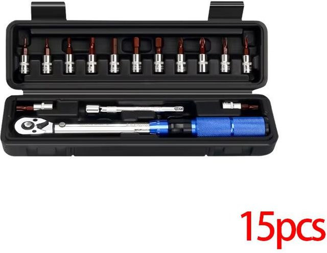Yiran Bag Hochpräziser Schnellspann-Drehmomentschlüssel in Schwarz mit 1/4 Zoll Antrieb und einstellbarem Drehmoment von 2–24 N.m - Bild 1