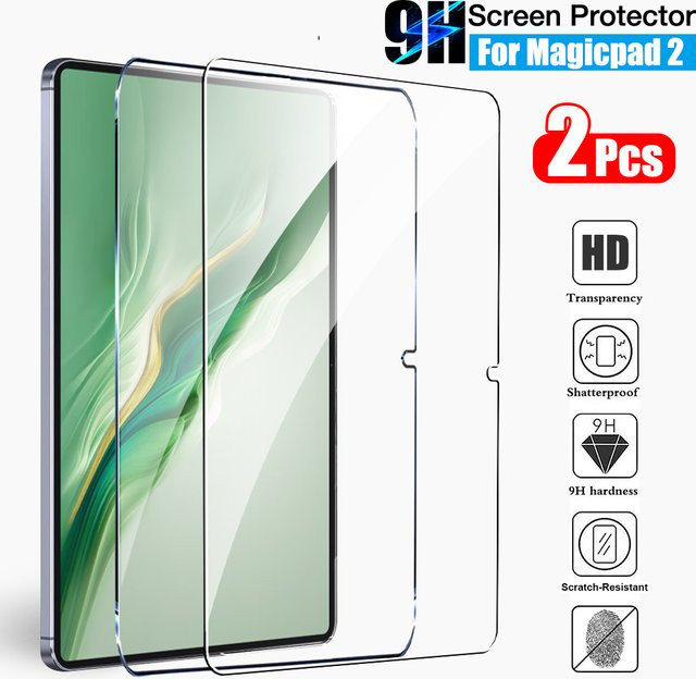 2er-Pack Displayschutzfolie aus gehärtetem Glas für Honor Magicpad 2 2024 12,3 Zoll in Transparent - Bild 1