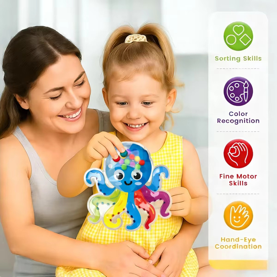 Montessori Tiere Farbsortier-Sensorikspielzeug, Lernspielzeug, Bunt / Mehrfarbig - Bild 6