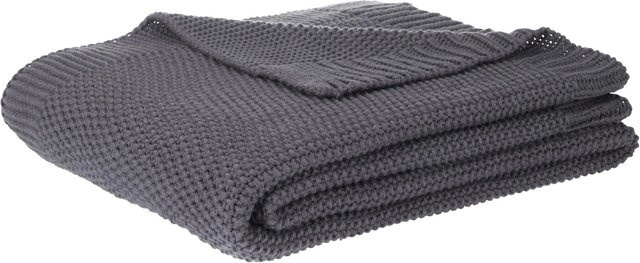Modern Living Decke Olli in Grau, gestrickt, B/B: 130 x 170 cm - Bild 1