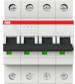 ABB S204-C1.6 Leitungsschutzschalter 1,6A 400V in Weiß - Bild 1
