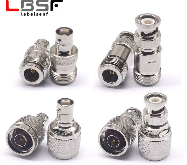 Lebeisenf N-Typ-Adapter N-Kopf weiblich auf Q9-Kopf weiblich L16-Adapter HF-Stecker, Farbe: Silber - Bild 1