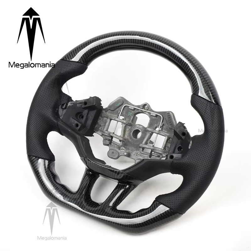 MEGALOMANIA Carbon Lenkrad in Schwarz passend für Peugeot 308 508 RCZ 3008 5008 408 4008 206 307 207 4007 2008 - Bild 2
