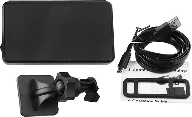 VehicleKit Universelles HUD Head-Up-Display mit GPS-Tachometer, Übergeschwindigkeitsalarm und Müdigkeitswarnung, Schwarz - Bild 1