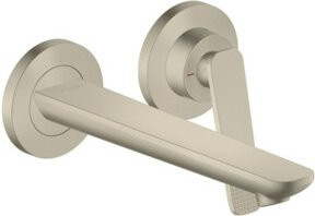 Hansgrohe Axor Citterio C Waschtisch-Einhebelmischer in gebürstetem Nickel, Wandmontage, Ausladung 19,3 cm - Bild 1
