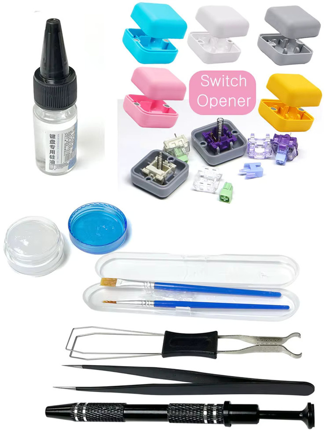 KOYDing Schmiermittel-Kit für mechanische Tastaturen und Tastenkappen in Pink, 5g Öl und 10ml Reinigungskit - Bild 4