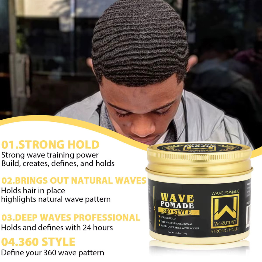 WOZUTUNT Wellenkontroll-Pomade, 120g, Herren, für lockiges Haar - Bild 2