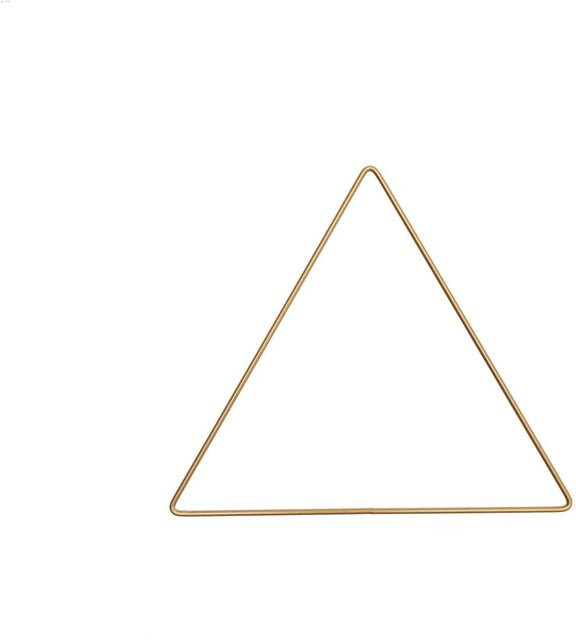 Rico Design Metallring Dreieck in Gold, Durchmesser: 20 cm - Bild 1