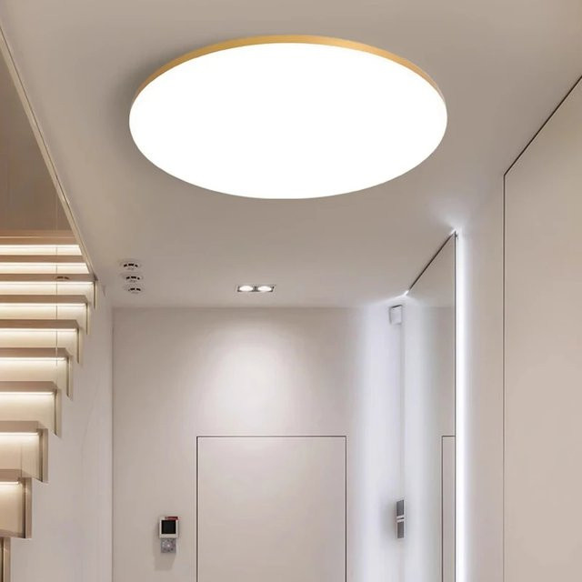 CANMEIJIA LED-Deckenleuchte in Weiß, moderne runde Innenbeleuchtung, dimmbar - Bild 1