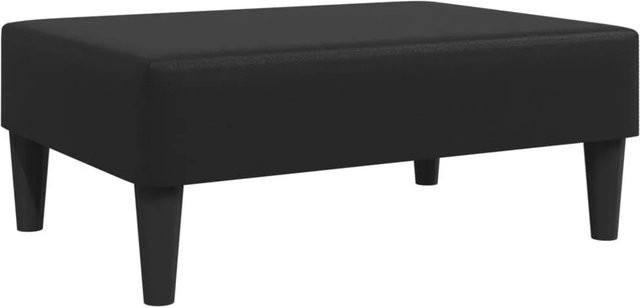 vidaXL Fußhocker Schwarz aus Kunstleder B/T/H: 77 x 55 x 31 cm - Bild 1