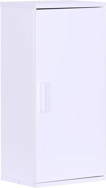 Relaxdays Hängeschrank für das Badezimmer aus MDF in Weiß, Höhe: 62 cm, Breite: 30 cm, Tiefe: 21 cm - Bild 1