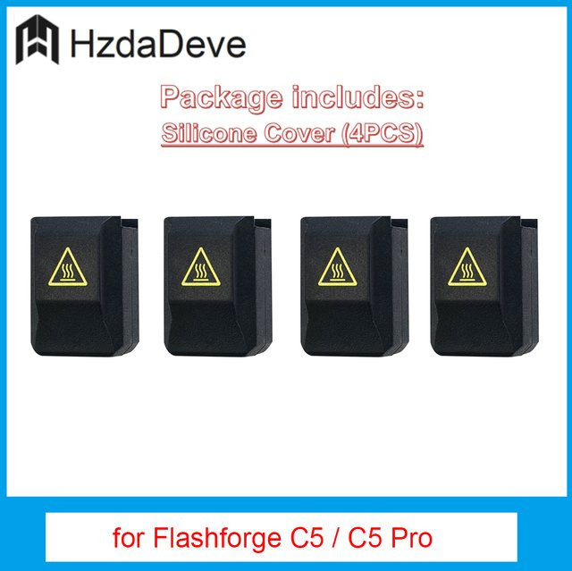 Flashforge Creator 5 und Creator 5 Pro Zubehör Set: Düsenbürste und Hotend-Silikonabdeckung in Schwarz - Bild 1