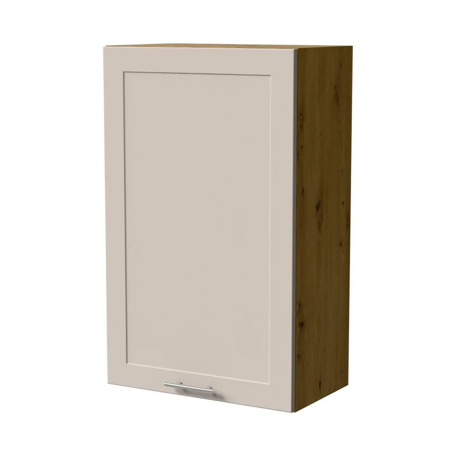 Feldmann-Wohnen Hängeschrank Oslo W4/60/1 in Eiche Artisan und Kaschmir Matt mit Soft-Close-Türen, Breite: 60 cm, Tiefe: 32,5 cm, Höhe: 96 cm - Bild 2