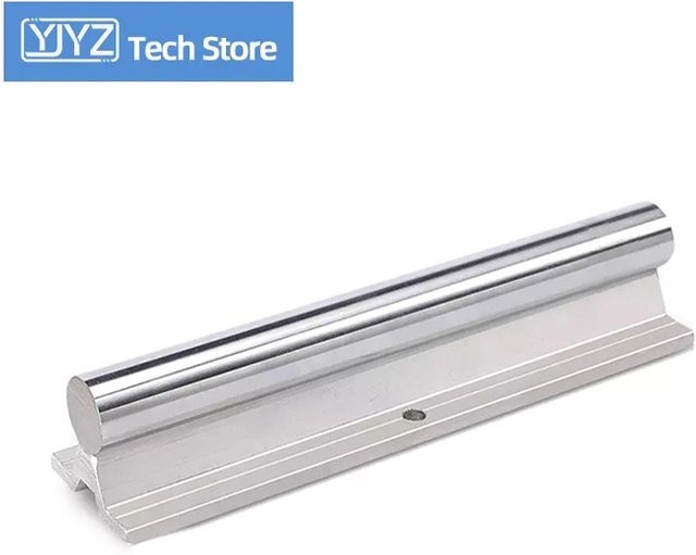 YJYZ Linearführung SBR Zylindrische CNC Teile für Holzbearbeitung und Schiebetische, Farbe: Silber - Bild 1