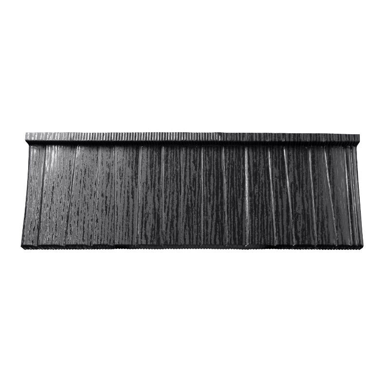 Pfannenmodul Janosik von Blachotrapez aus Stahl in Tiefschwarz (RAL 9005) mit einer Modullänge von 380 mm und 0,50 mm Materialstärke - Bild 1