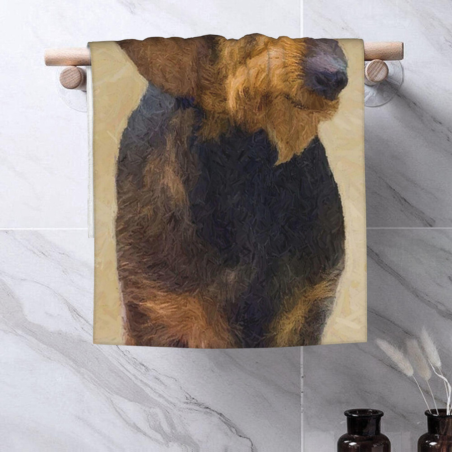 Creative Man Gesichtstuch aus Baumwolle, weiß, B: 40 cm, H: 60 cm - Bild 4