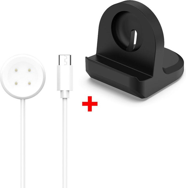 MY-CASE Magnetisches USB-C Schnelllade-Dock für Fitbit Ace LTE und Google Pixel Watch 2, Weiß - Bild 1