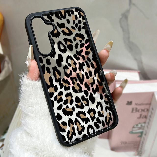 Silikon-Handyhülle mit Leoparden-Design für Samsung Galaxy Modelle in Multicolour - Bild 1