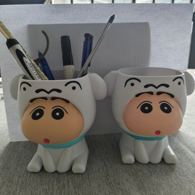 Bandai Crayon Shin Chan Federmäppchen Stiftebox in Weiß aus Kunststoff - Bild 1