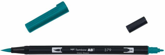 Tombow ABT Dual Brush Pen Jade Green 379 - Bild 1