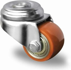 CASCOO Rückenlochlenkrolle Serie SWU5 mit Doppelkugellager, Durchmesser: 50 mm, verzinkt - Bild 1