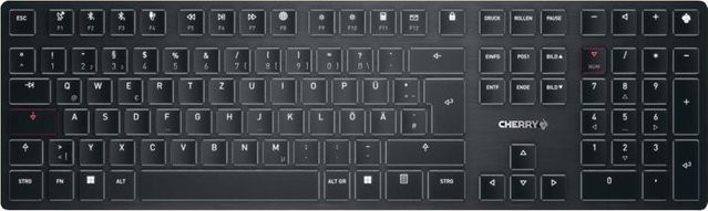 Cherry MX Ultra Low Profile Kabellose Mechanische Tastatur Schwarz US-Englisch Layout Bluetooth - Bild 1
