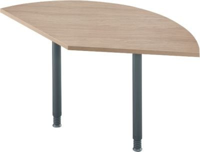 SSI Schäfer Ansatztisch 135 Grad in Eiche und Anthrazit, B/T: 80 x 80 cm - Bild 1