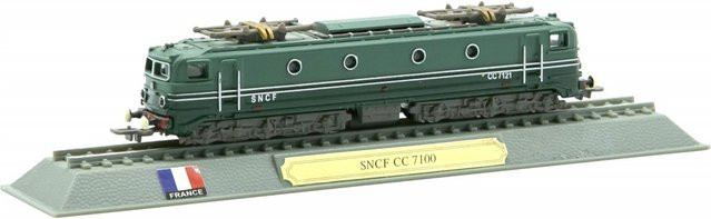 Del Prado Modelllokomotive SNCF Cc7100 Frankreich, statisches Druckguss-Modell im Maßstab N 1:160 - Bild 1