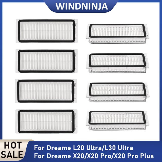 Dreame HEPA-Filter Ersatzteil in Weiß für L20 Ultra, L30 Ultra, X20, X20 Pro und X20 Pro Plus Roboter-Staubsauger - Bild 1