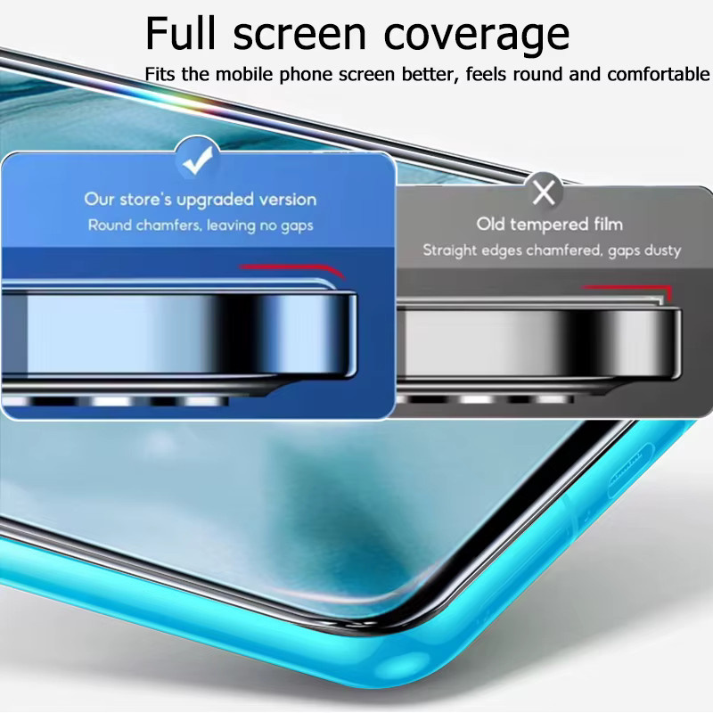 3er-Set gehärtetes Glas als Displayschutz für OnePlus Nord 1+ transparent mit Fingerabdruck-Entsperrfunktion - Bild 5