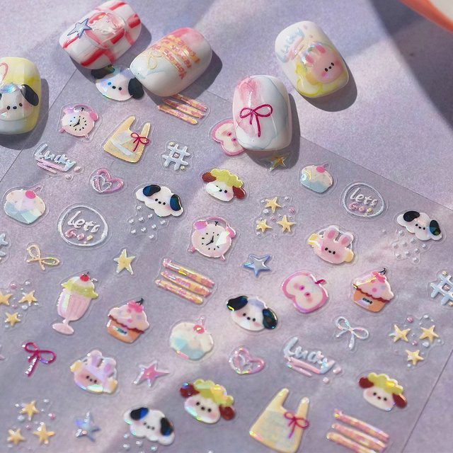 Rhstoe Nail Art Aufkleber, Glänzend - Bild 1