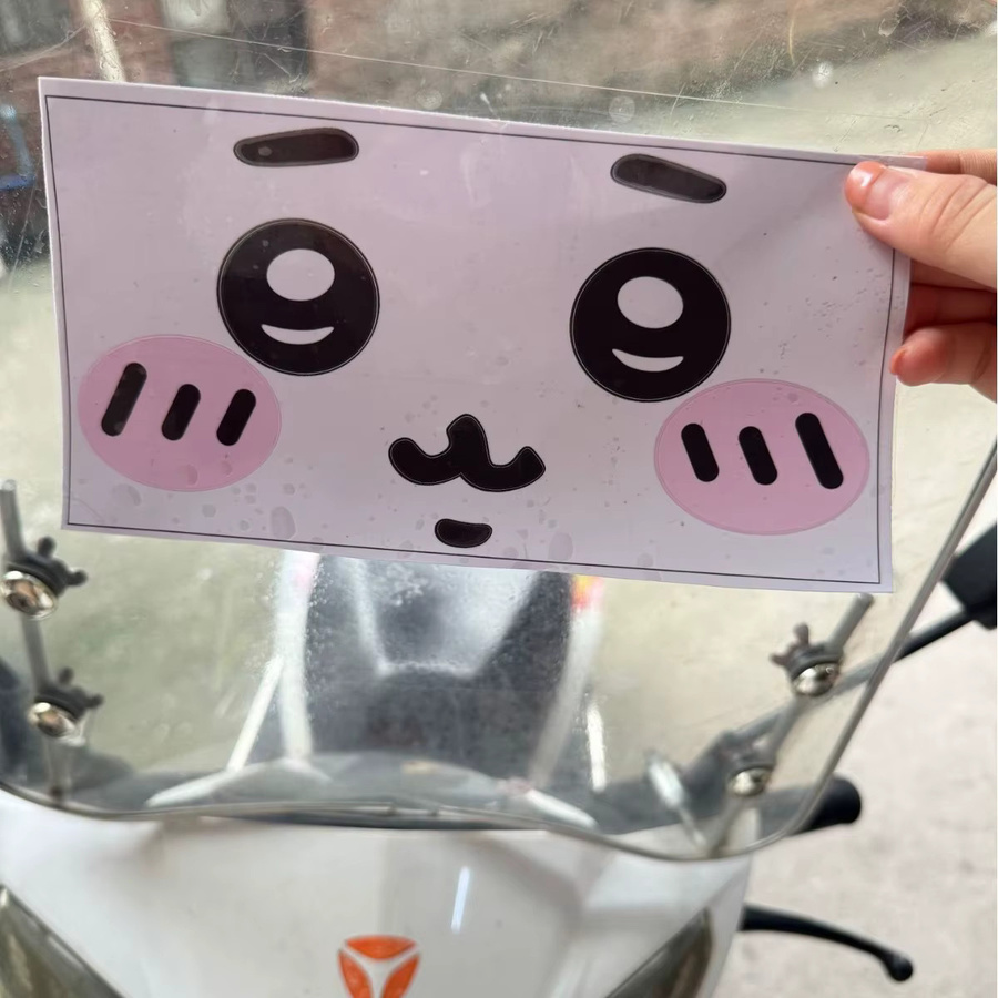 Bandai Kawaii Cartoon Sticker mit niedlichen Gesichtern, wasserfester Vinyl-Aufkleber in Multicolour für Kühlschrank, Schreibtisch und Heimdekoration - Bild 2
