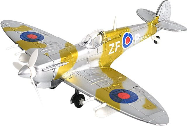 Kidsly Kampfflugzeug-Bausatz, 1:48, grau, ab 12 Jahre - Bild 1