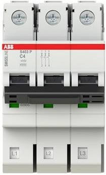 ABB S403P-C4 Leitungsschutzschalter 4A 415V in Weiß - Bild 1