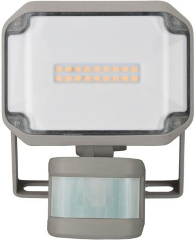 Brennenstuhl LED Außenstrahler AL 1050 P in Grau mit Bewegungsmelder und Dämmerungssensor, 10W, 1010 lm, Warmweiß, IP44, Aluminium - Bild 2