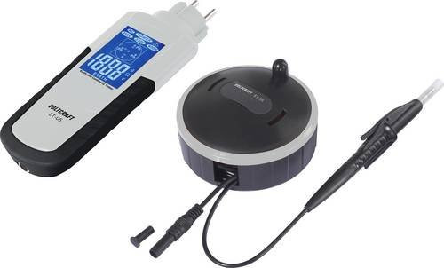 Voltcraft ET-05 Erdungsmessgerät mit 2000 Ohm Messbereich, IP40 Schutzart für Erdschleifenmessung und Steckdosenprüfung - Bild 1