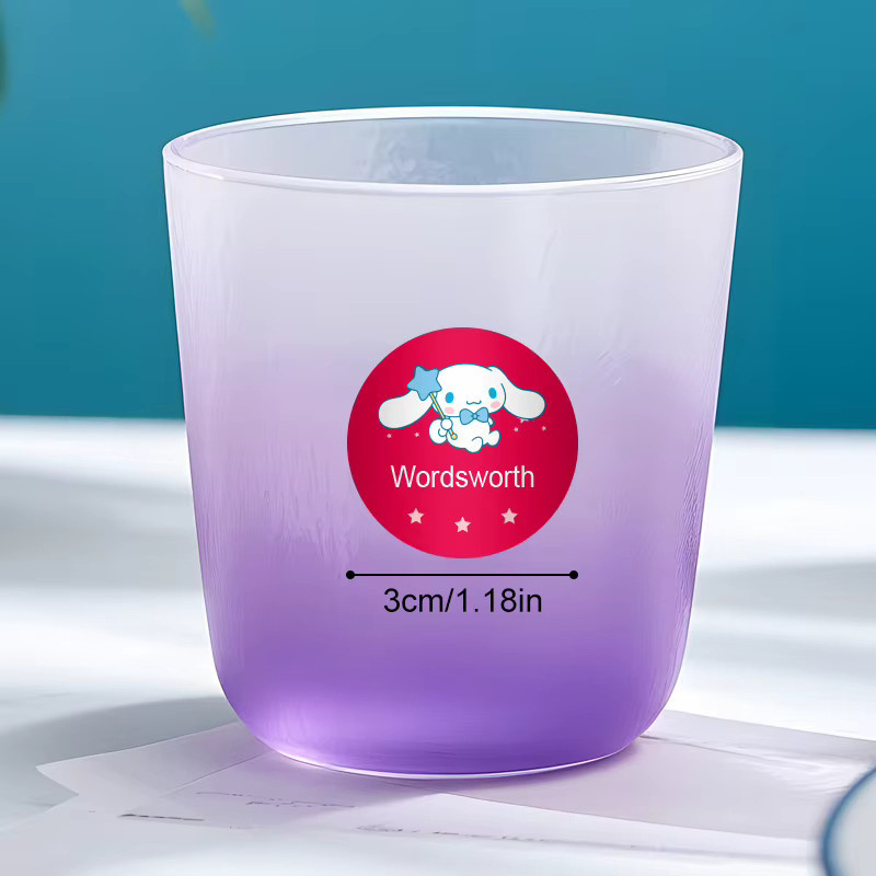 Personalisierte Cinnamoroll Namensaufkleber von Joytop in Multicolour für die Schule - Bild 2